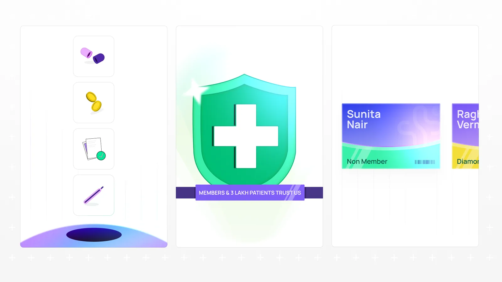 Clinikk's illustration and card system